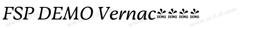 FSP DEMO Vernac字体转换 FSP DEMO Vernac字体转换